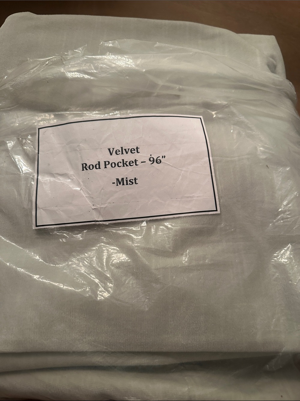 RH Vintage Velvet Rod Pocket Single Panel - Mist